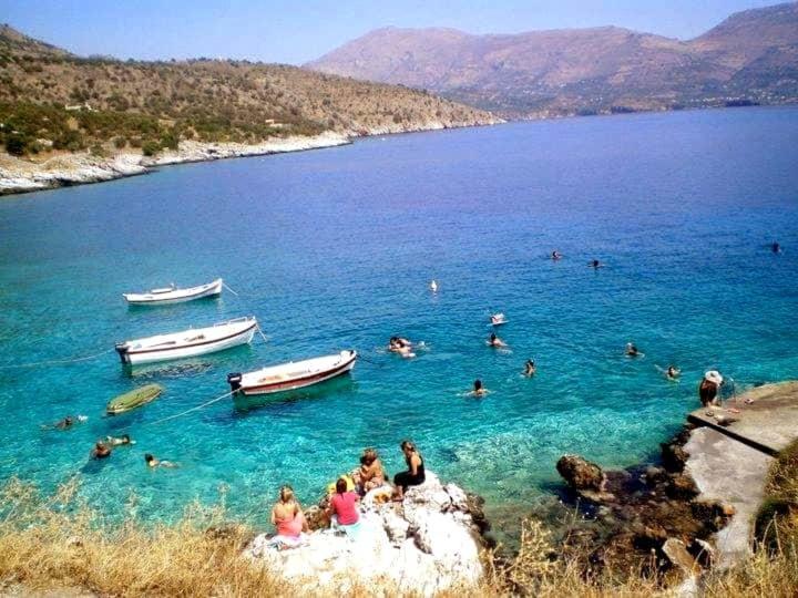 Villa Lagkadaki Sea View Argilia Bagian luar foto